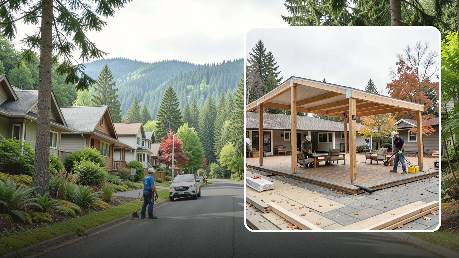 Patio Cover Installation in Darrington, Snohomish County, WA - Patio cover installation that shelters your outdoor space from sun and Northwest rain.