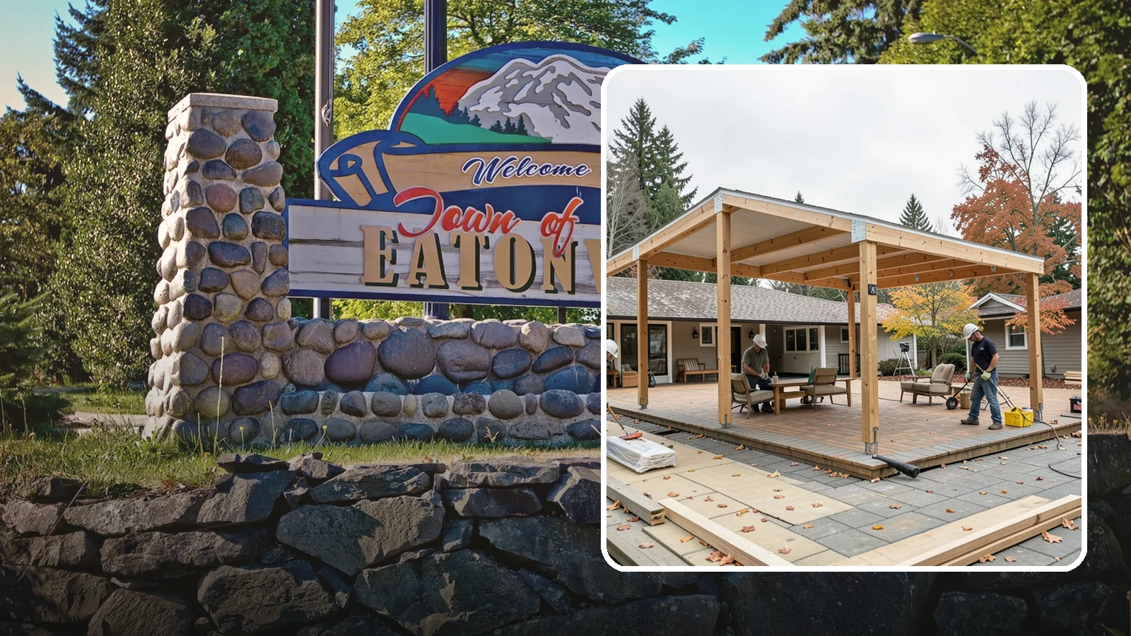Patio Cover Installation in Eatonville, Pierce County, WA - Patio cover installation that shelters your outdoor space from sun and Northwest rain.