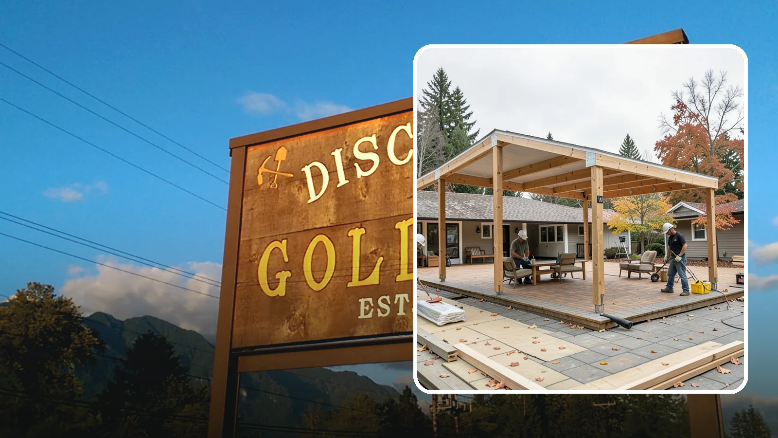 Patio Cover Installation in Gold Bar, Snohomish County, WA - Patio cover installation that shelters your outdoor space from sun and Northwest rain.