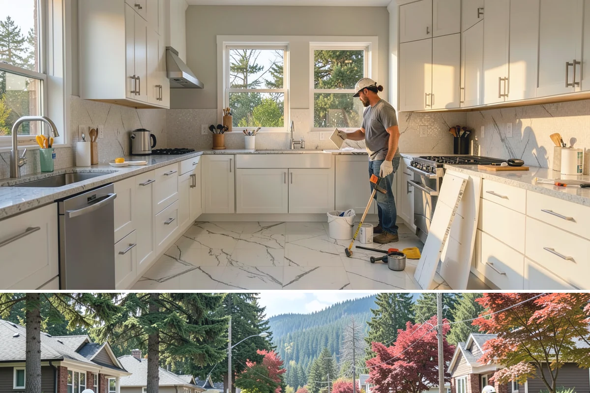 Patio Cover Installation in Hunts Point, King County, WA - Summer's dry stretch is ideal for attaching a cover to your home without risking water exposure.