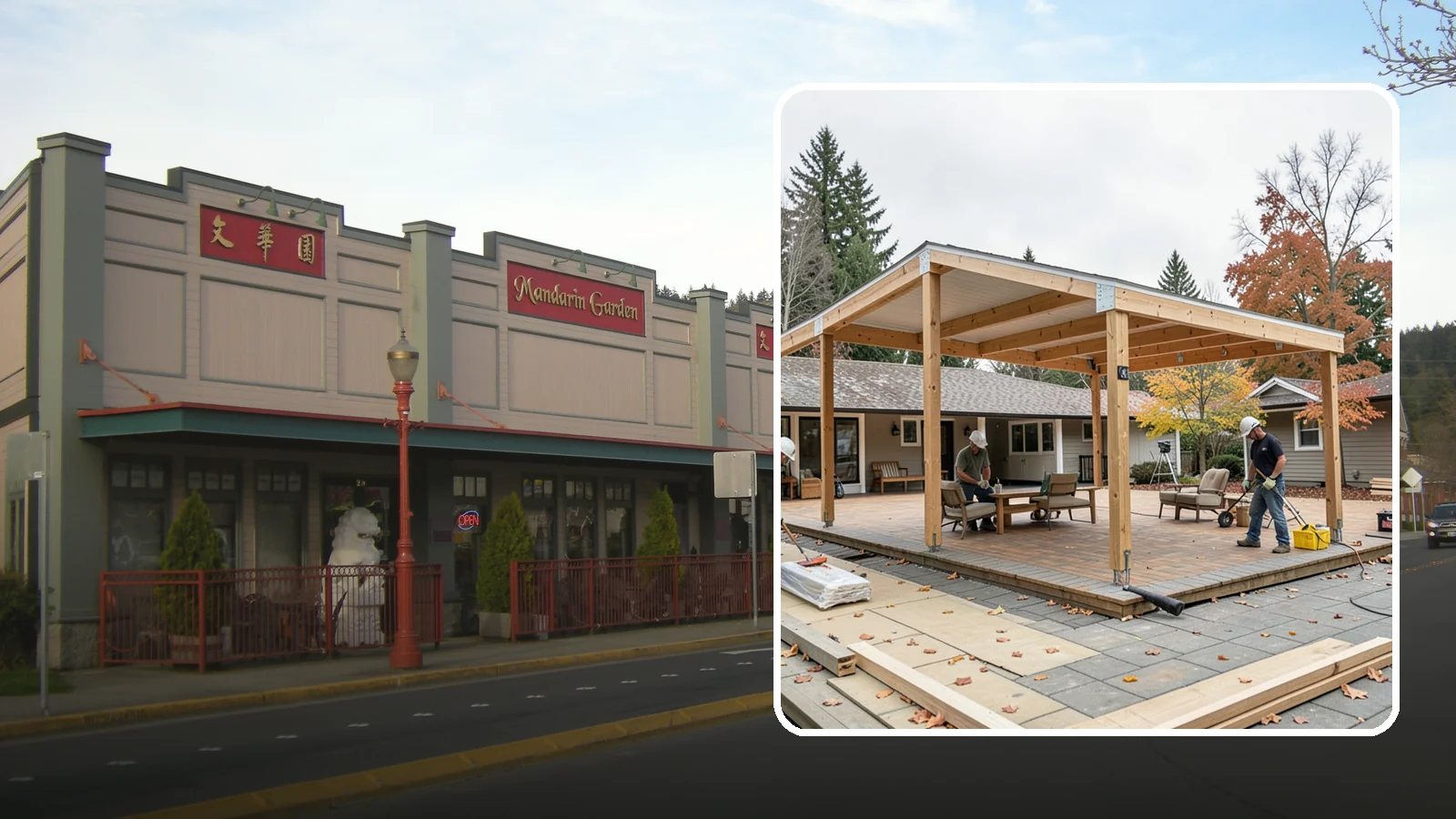 Patio Cover Installation in Issaquah, King County, WA - Patio cover installation that shelters your outdoor space from sun and Northwest rain.
