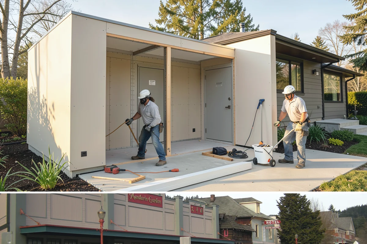Patio Cover Installation in Issaquah, King County, WA - Summer's dry stretch is ideal for attaching a cover to your home without risking water exposure.