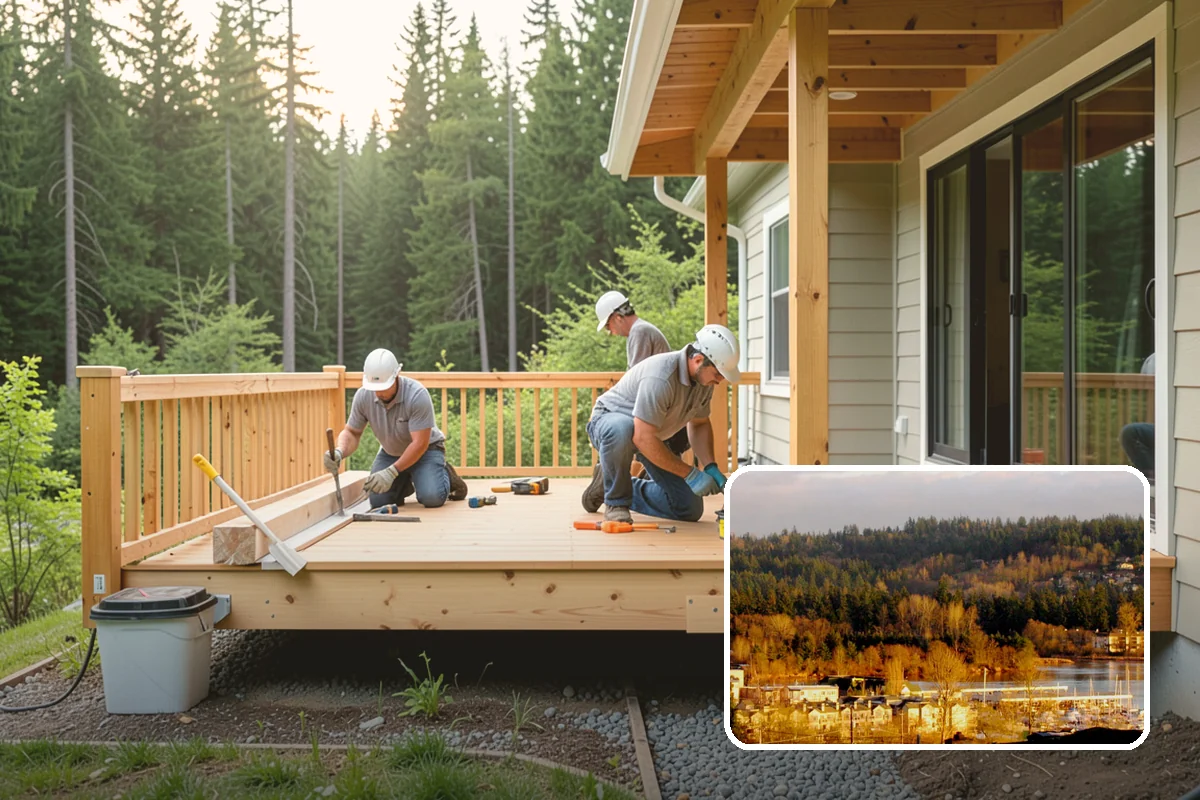 Patio Cover Installation in Kenmore, King County, WA - Keeps your patio usable through the rain