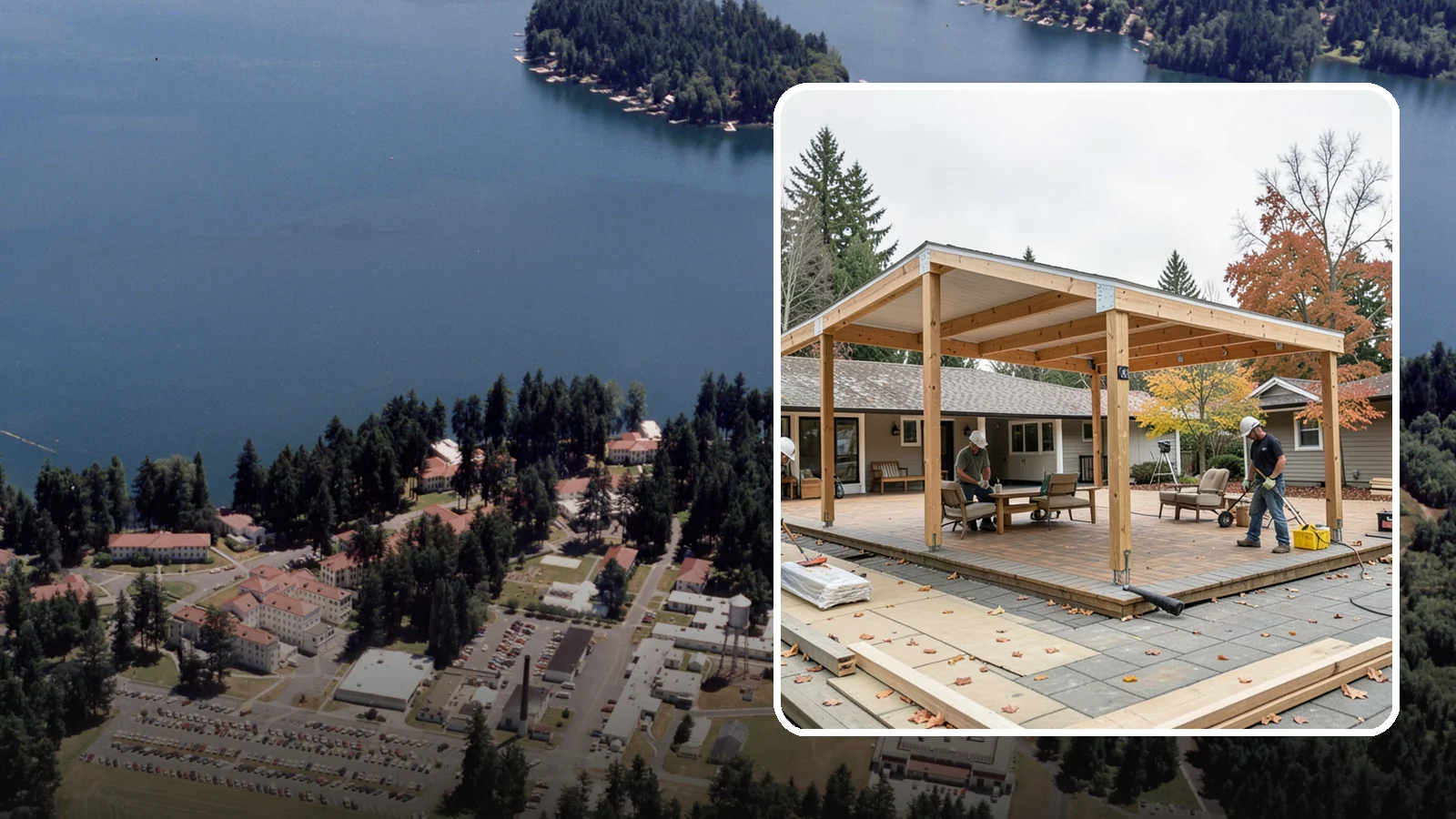 Patio Cover Installation in Lakewood, Pierce County, WA - Patio cover installation that shelters your outdoor space from sun and Northwest rain.