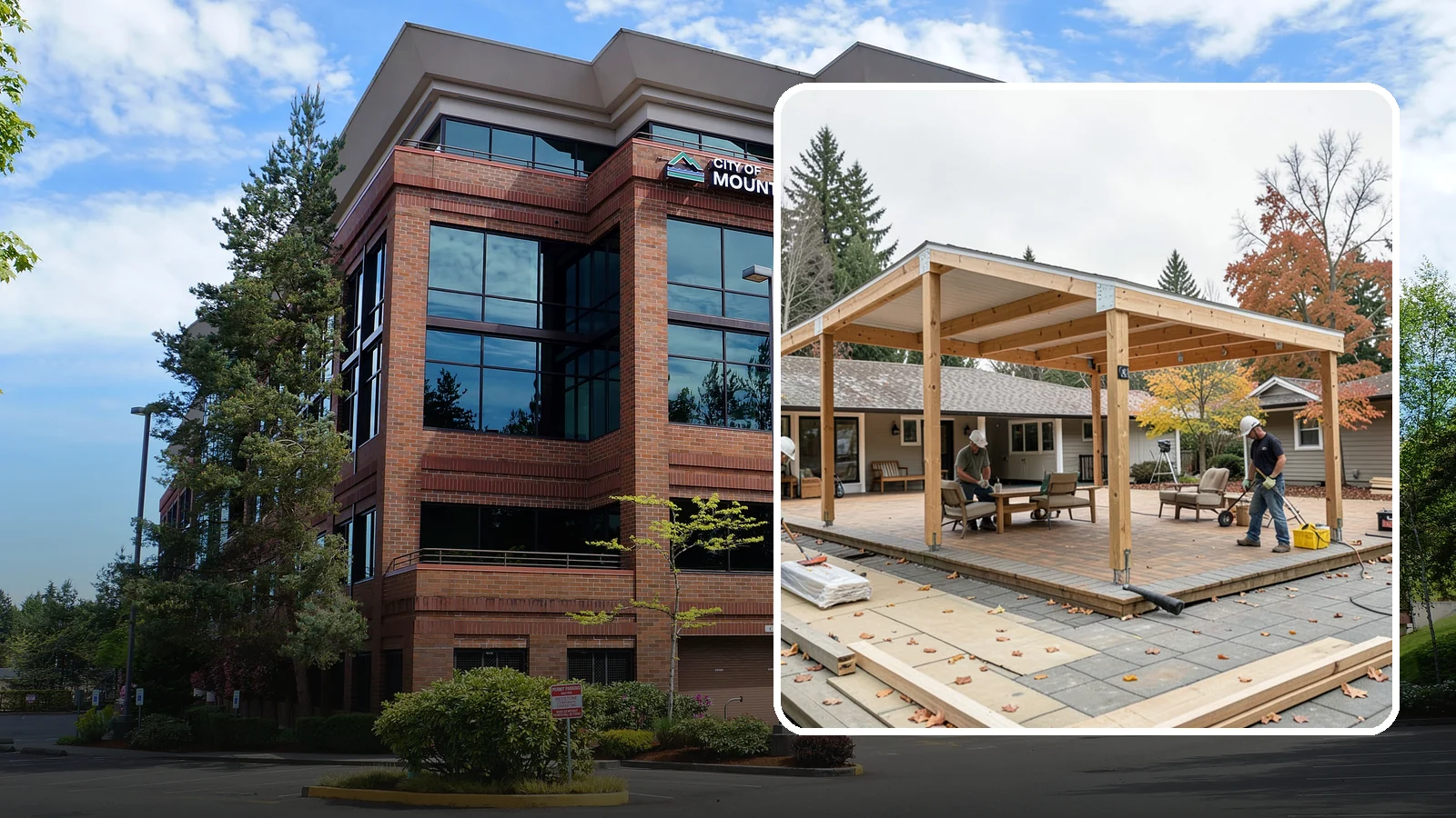 Patio Cover Installation in Mountlake Terrace, Snohomish County, WA - Patio cover installation that shelters your outdoor space from sun and Northwest rain.