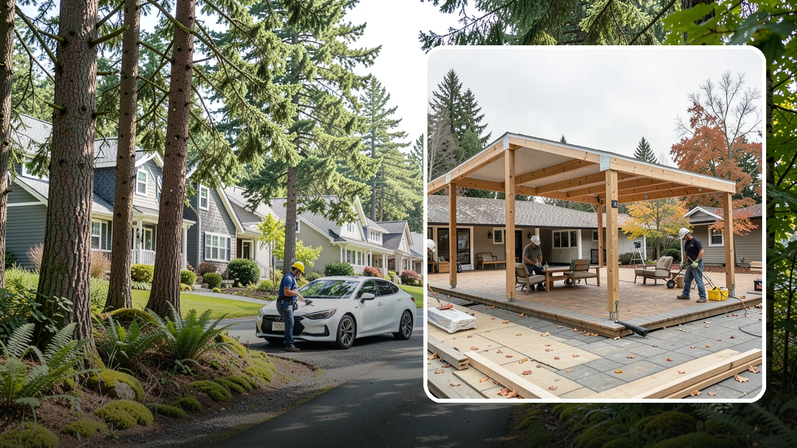 Patio Cover Installation in Normandy Park, King County, WA - Patio cover installation that shelters your outdoor space from sun and Northwest rain.