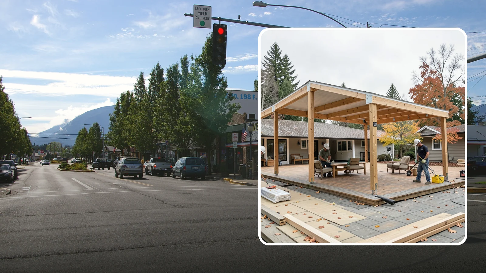Patio Cover Installation in North Bend, King County, WA - Patio cover installation that shelters your outdoor space from sun and Northwest rain.
