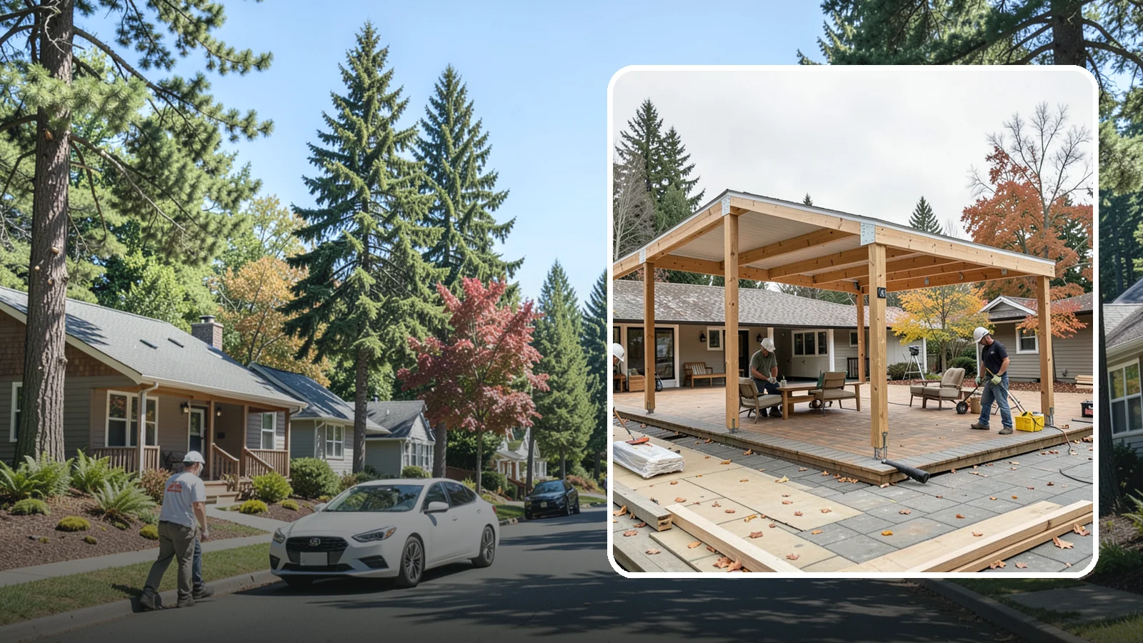 Patio Cover Installation in Orting, Pierce County, WA - Patio cover installation that shelters your outdoor space from sun and Northwest rain.