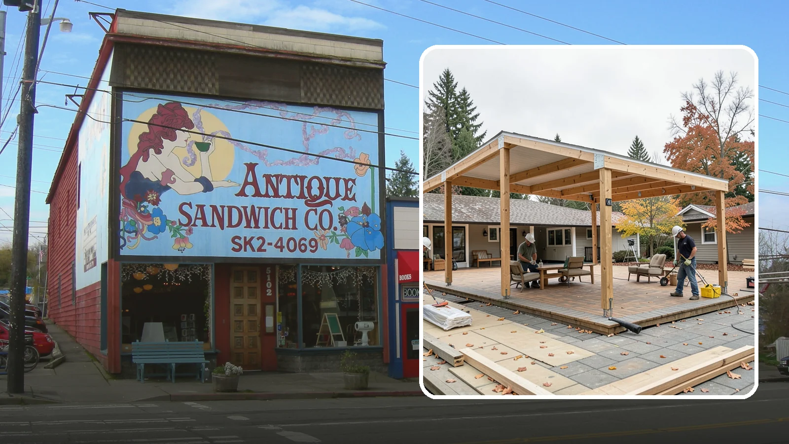 Patio Cover Installation in Ruston, Pierce County, WA - Patio cover installation that shelters your outdoor space from sun and Northwest rain.