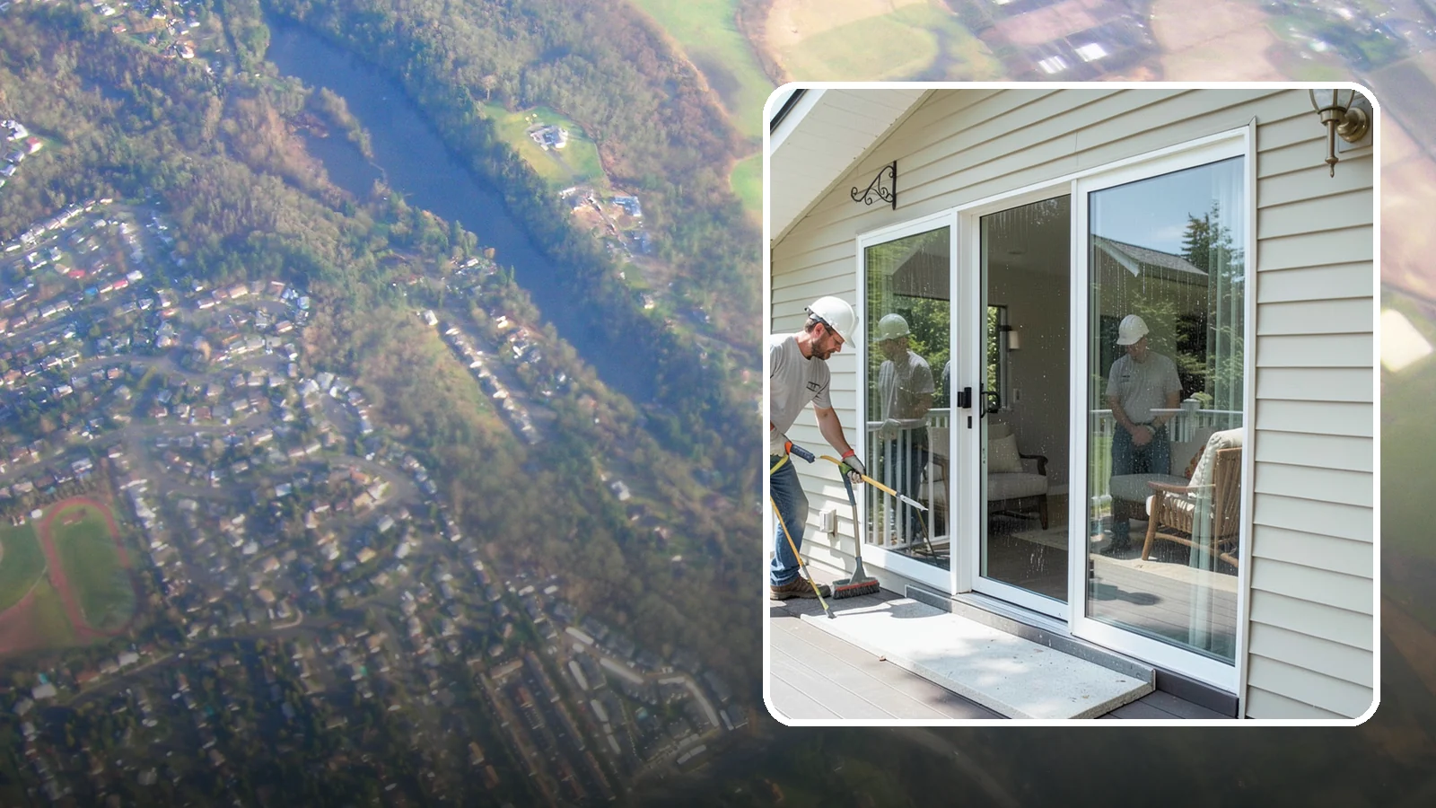 Patio Door Installation in Algona, King County, WA - A new patio door that opens your living space to the backyard while keeping Northwest rain and cold outside.