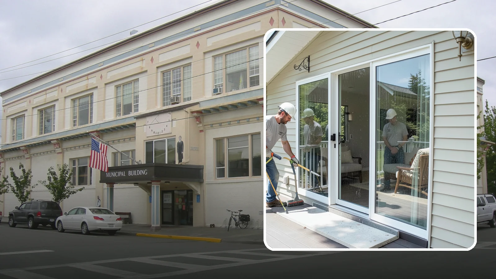 Patio Door Installation in Anacortes, Skagit County, WA - A new patio door that opens your living space to the backyard while keeping Northwest rain and cold outside.