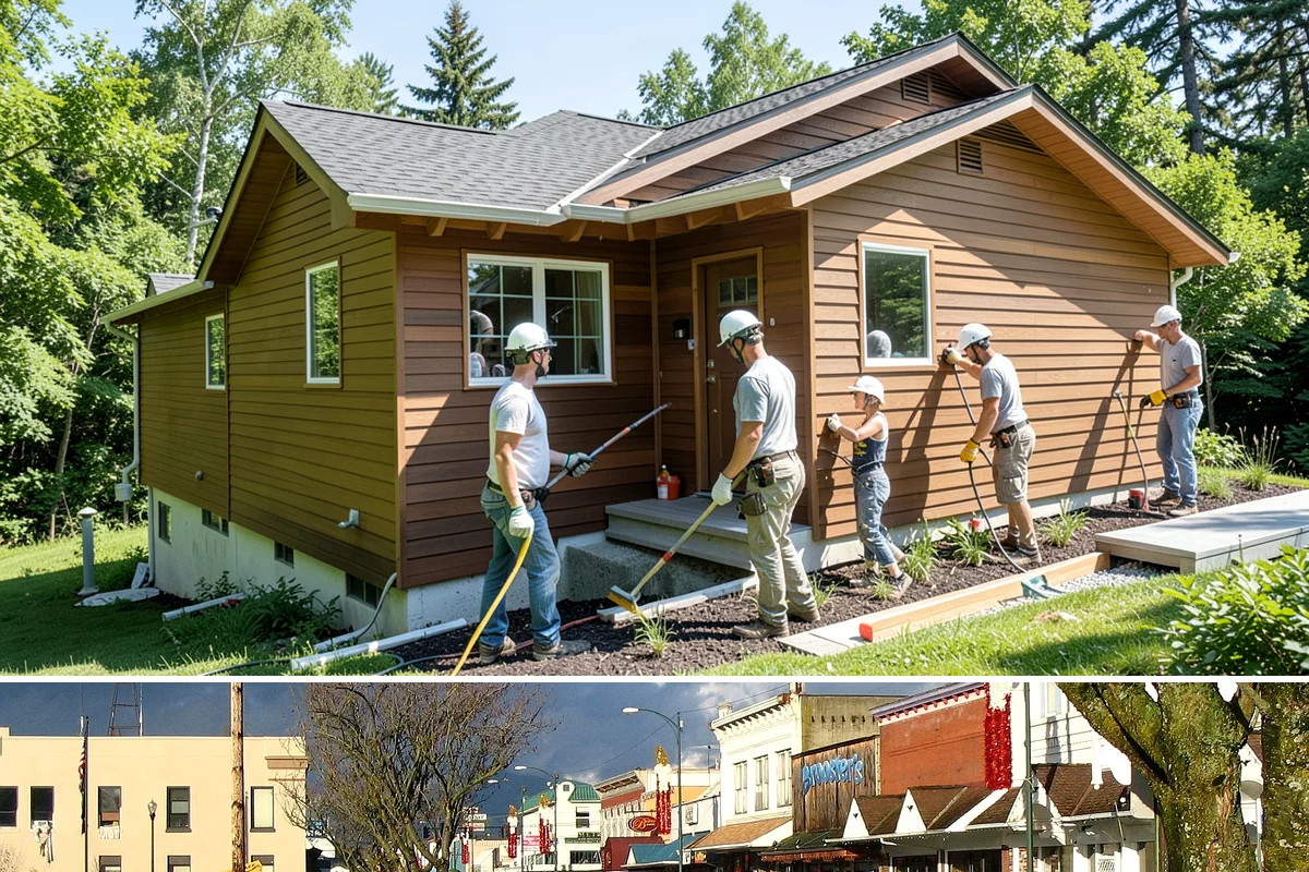 Patio Door Installation in Arlington, Snohomish County, WA - Drier late-spring to early-fall days are best for cutting into or enlarging an exterior wall, with weather protection available...