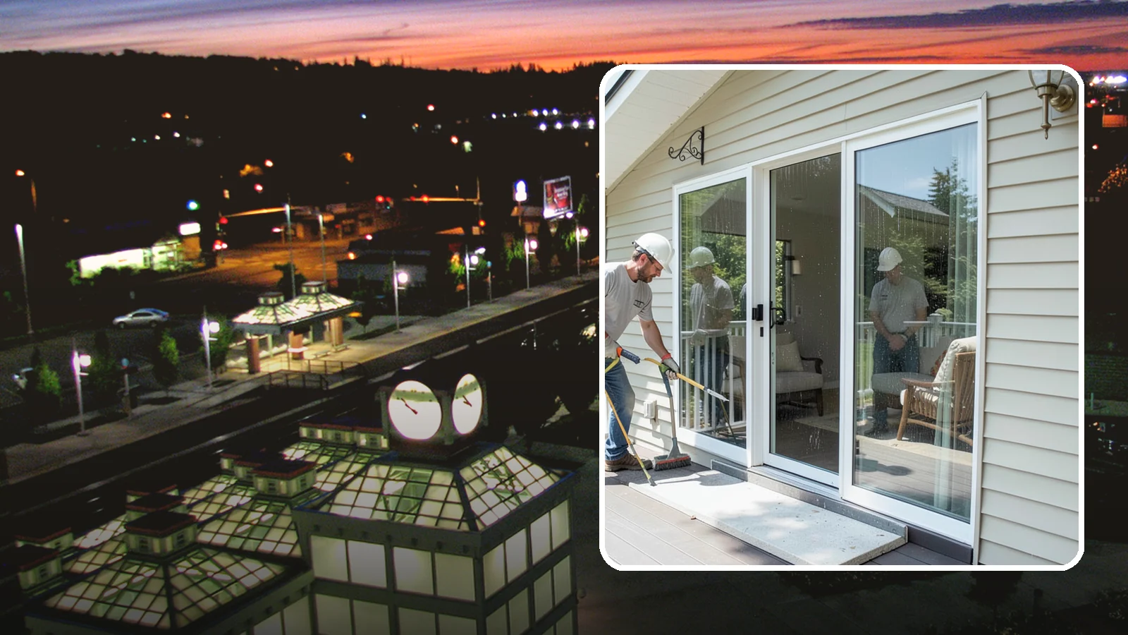 Patio Door Installation in Auburn, King County, WA - A new patio door that opens your living space to the backyard while keeping Northwest rain and cold outside.