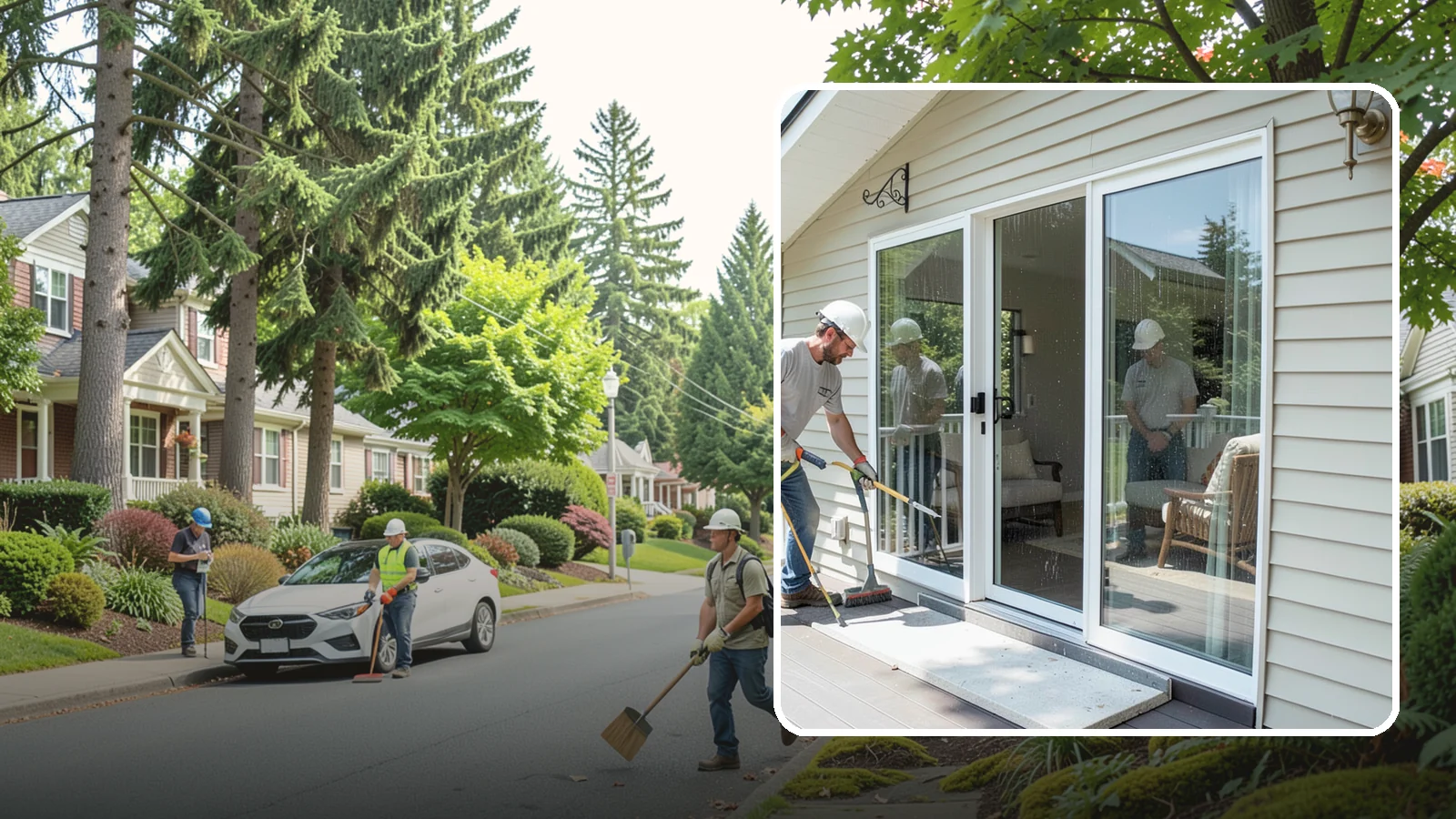 Patio Door Installation in Beaux Arts Village, King County, WA - A new patio door that opens your living space to the backyard while keeping Northwest rain and cold outside.