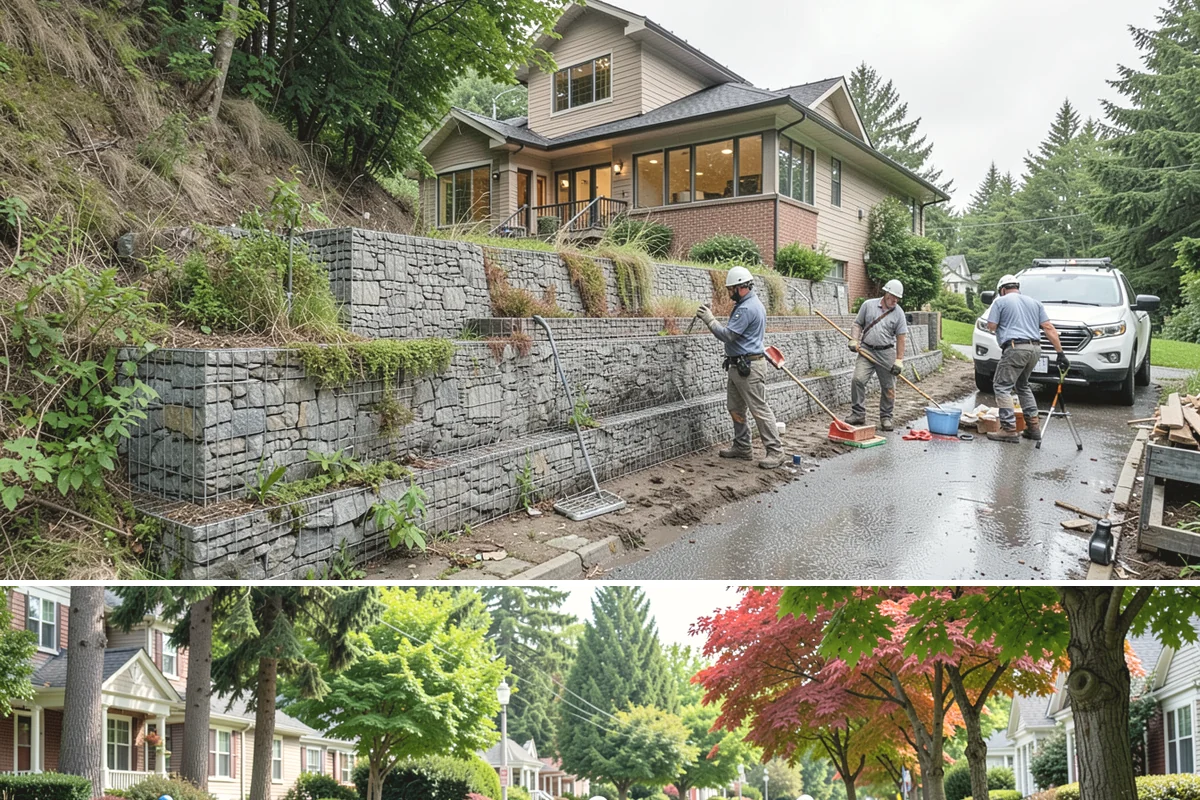Patio Door Installation in Beaux Arts Village, King County, WA - Drier late-spring to early-fall days are best for cutting into or enlarging an exterior wall, with weather protection available...