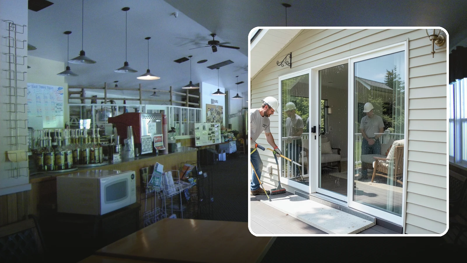 Patio Door Installation in Black Diamond, King County, WA - A new patio door that opens your living space to the backyard while keeping Northwest rain and cold outside.