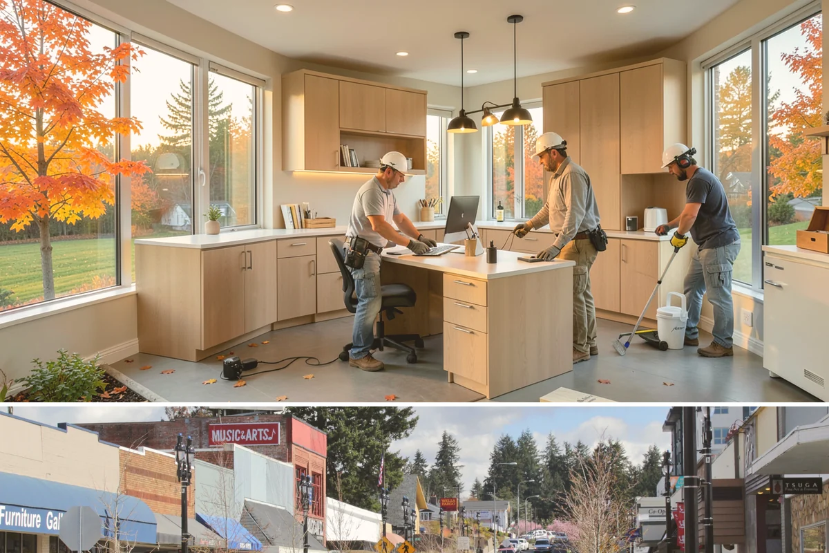 Patio Door Installation in Bothell, King County, WA - Drier late-spring to early-fall days are best for cutting into or enlarging an exterior wall, with weather protection available...