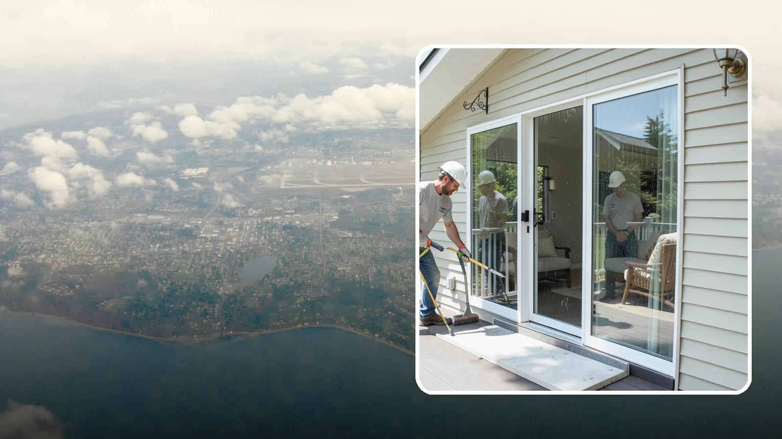 Patio Door Installation in Burien, King County, WA - A new patio door that opens your living space to the backyard while keeping Northwest rain and cold outside.