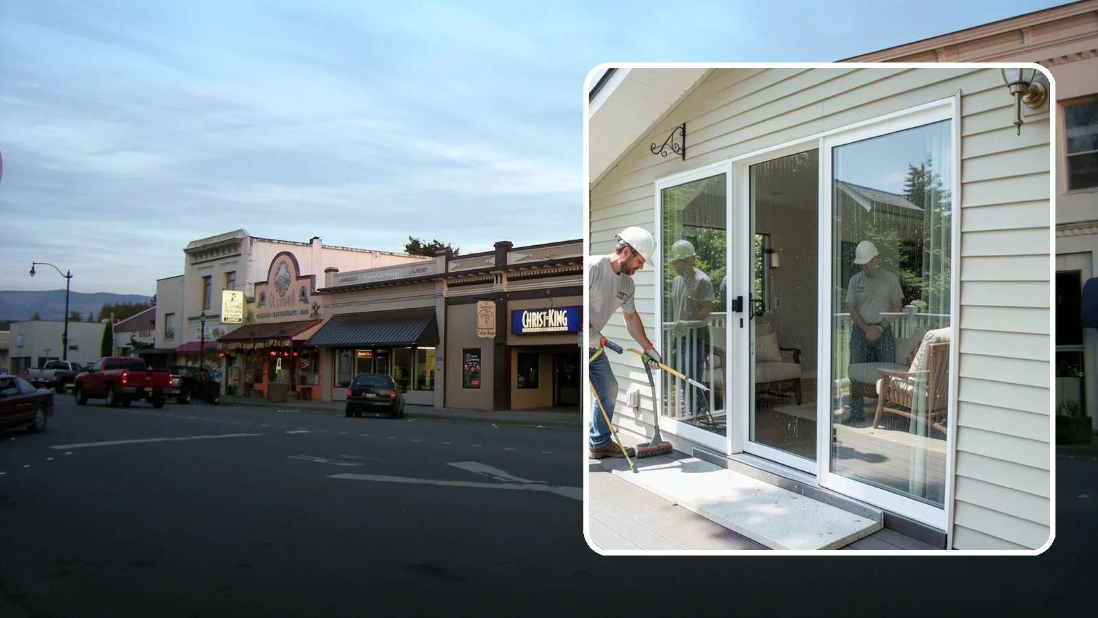 Patio Door Installation in Burlington, Skagit County, WA - A new patio door that opens your living space to the backyard while keeping Northwest rain and cold outside.