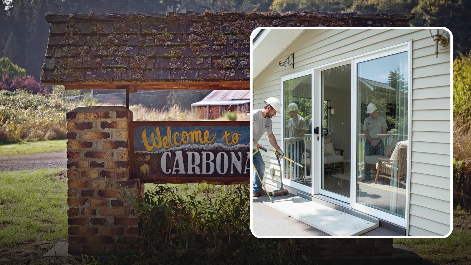 Patio Door Installation in Carbonado, Pierce County, WA - A new patio door that opens your living space to the backyard while keeping Northwest rain and cold outside.