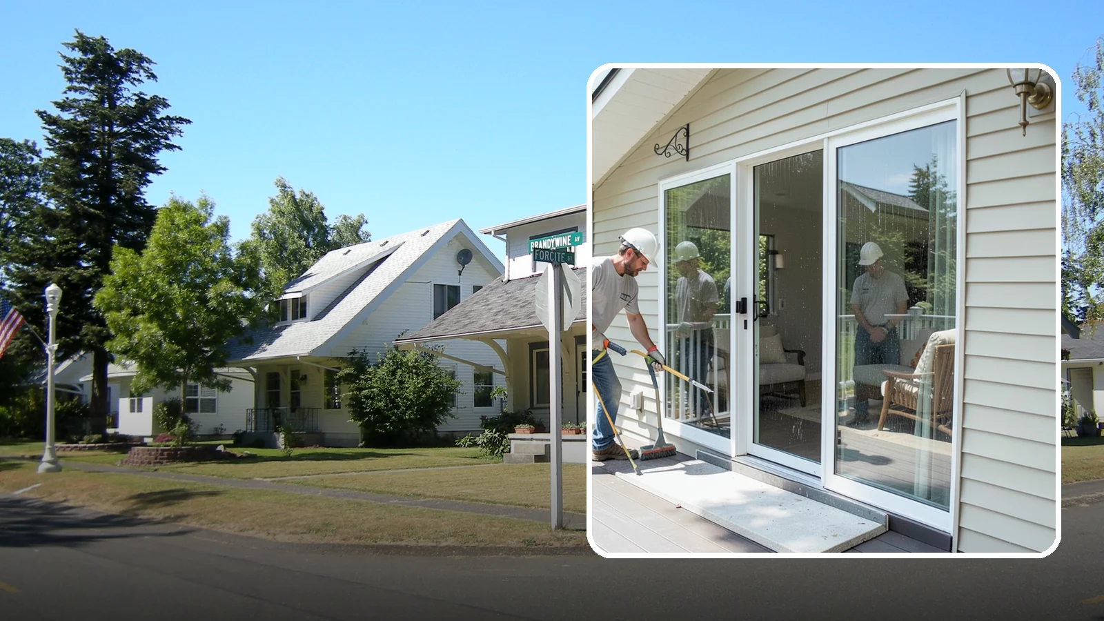 Patio Door Installation in DuPont, Pierce County, WA - A new patio door that opens your living space to the backyard while keeping Northwest rain and cold outside.