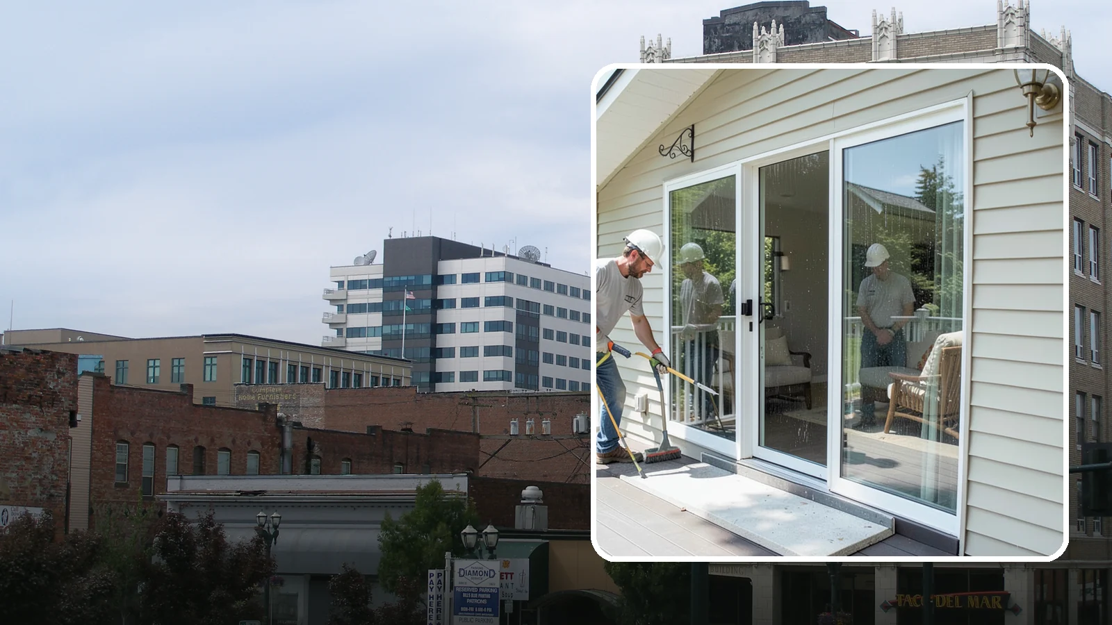 Patio Door Installation in Everett, Snohomish County, WA - A new patio door that opens your living space to the backyard while keeping Northwest rain and cold outside.