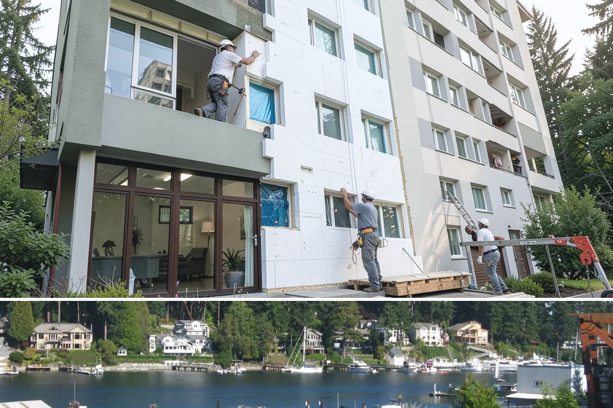 Patio Door Installation in Gig Harbor, Pierce County, WA - Drier late-spring to early-fall days are best for cutting into or enlarging an exterior wall, with weather protection available...