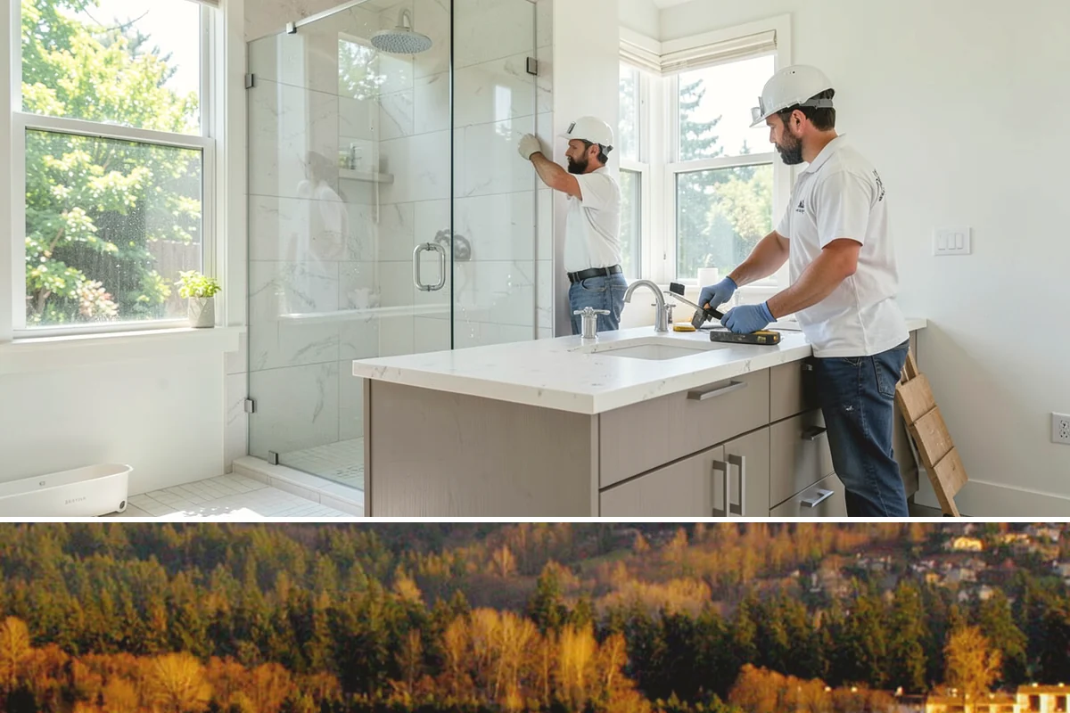 Patio Door Installation in Kenmore, King County, WA - Drier late-spring to early-fall days are best for cutting into or enlarging an exterior wall, with weather protection available...