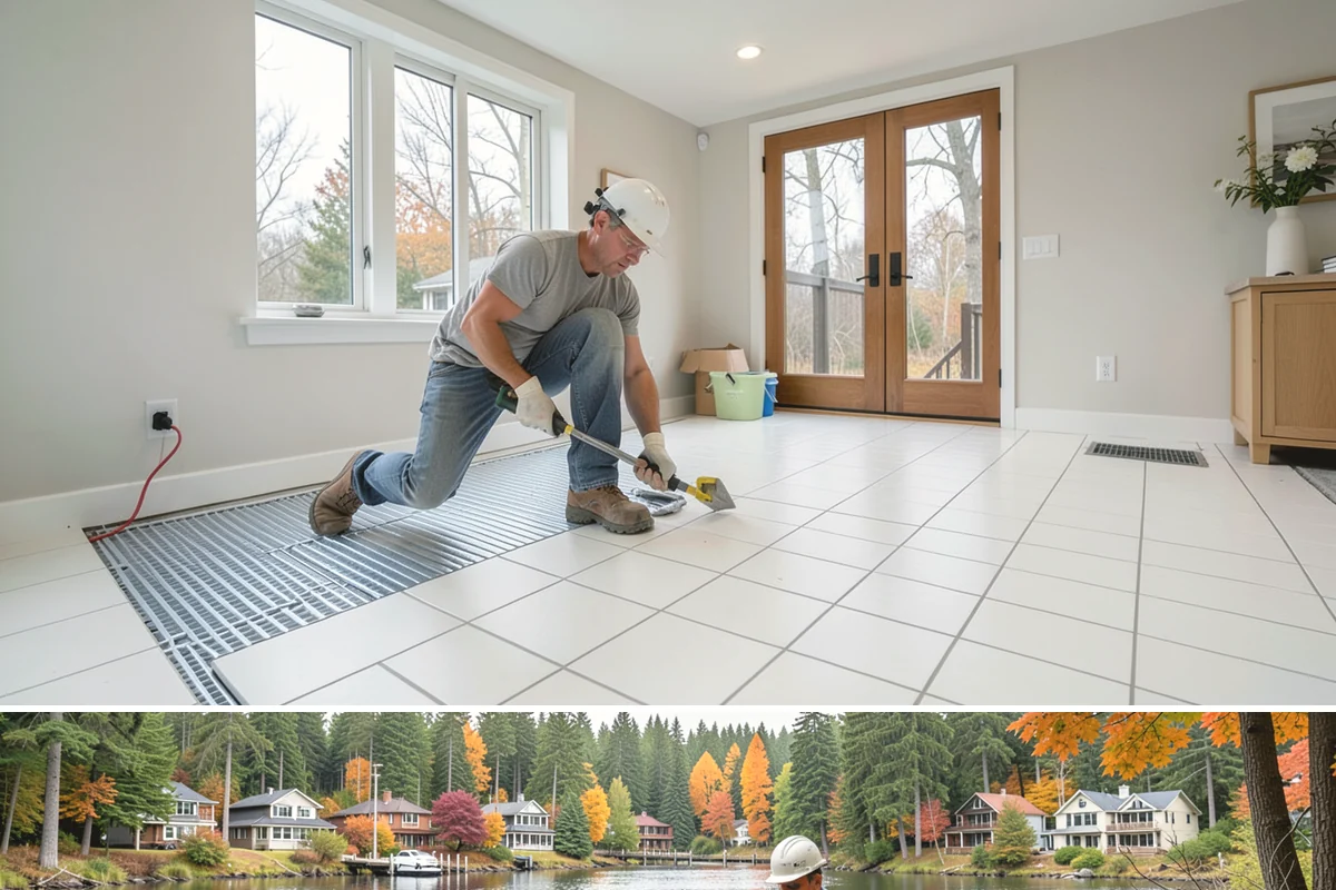 Patio Door Installation in La Conner, Skagit County, WA - Drier late-spring to early-fall days are best for cutting into or enlarging an exterior wall, with weather protection available...