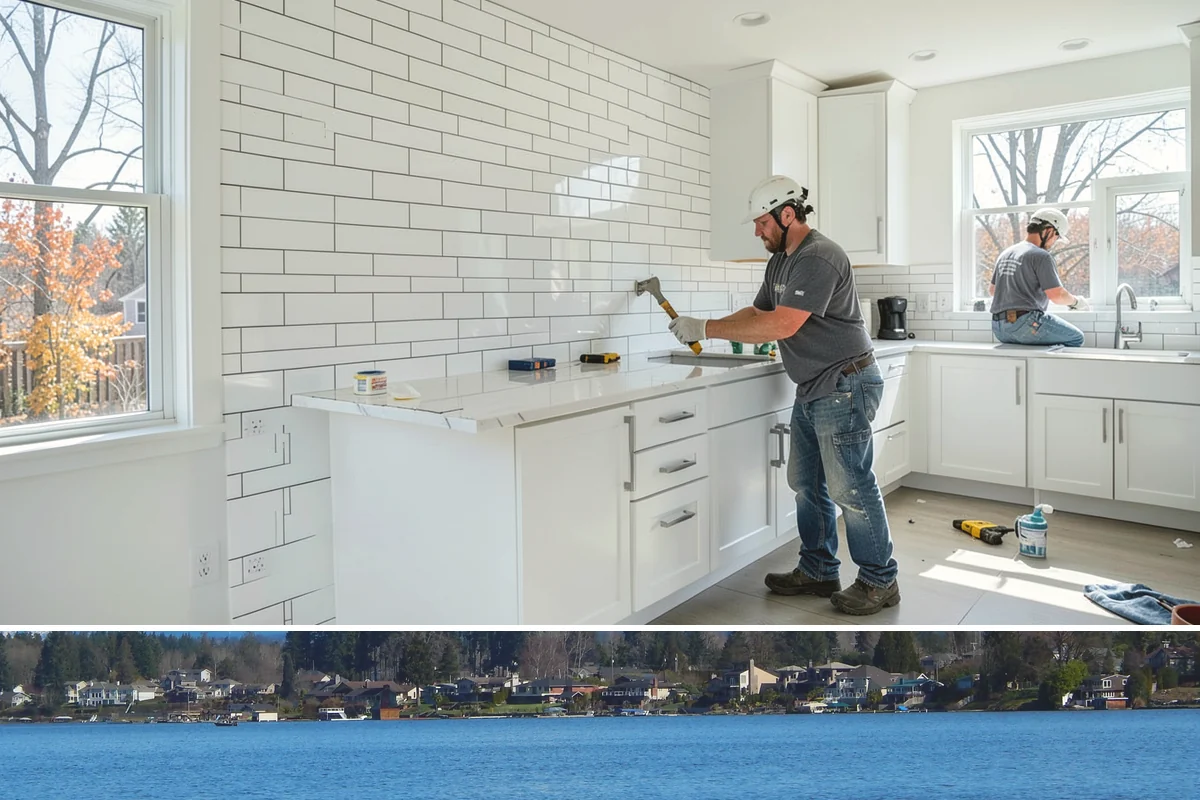 Patio Door Installation in Lake Stevens, Snohomish County, WA - Drier late-spring to early-fall days are best for cutting into or enlarging an exterior wall, with weather protection available...