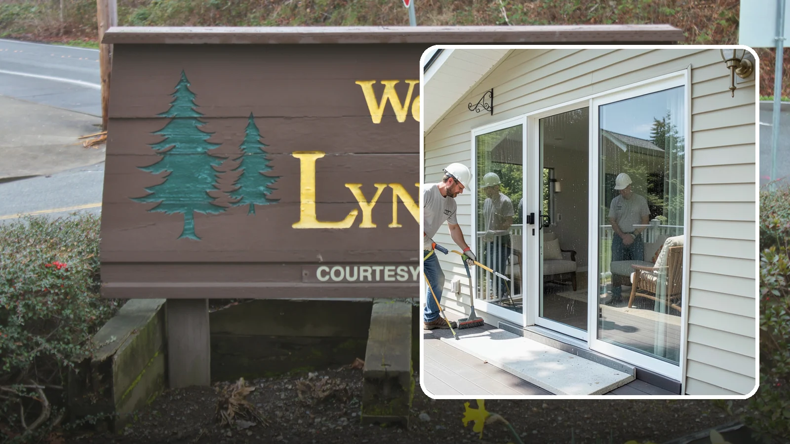 Patio Door Installation in Lynnwood, Snohomish County, WA - A new patio door that opens your living space to the backyard while keeping Northwest rain and cold outside.