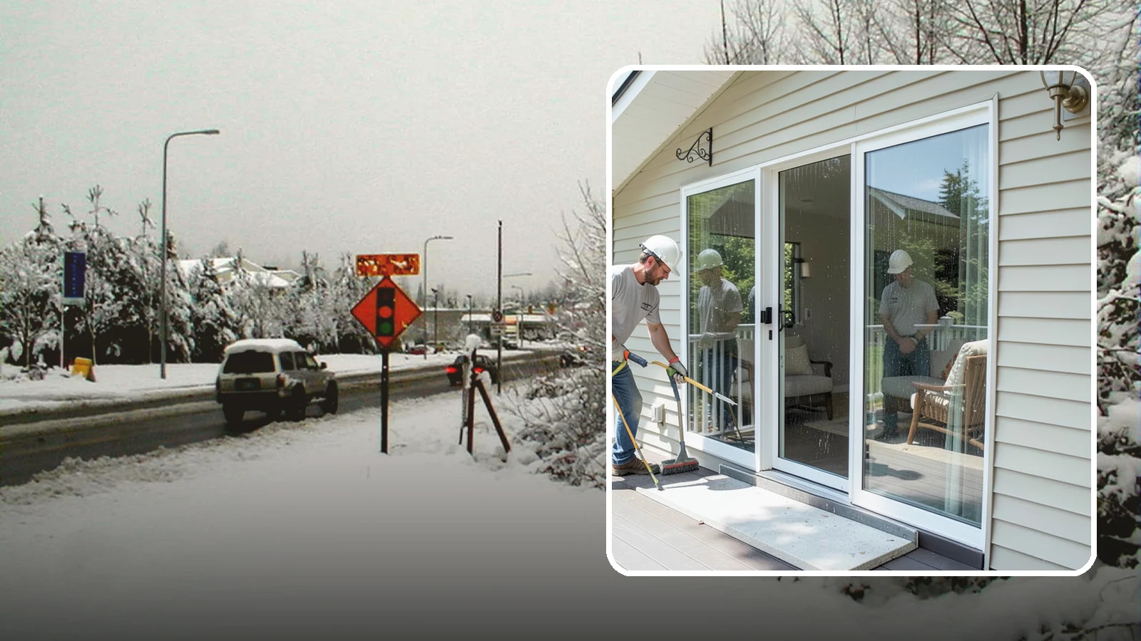 Patio Door Installation in Newcastle, King County, WA - A new patio door that opens your living space to the backyard while keeping Northwest rain and cold outside.