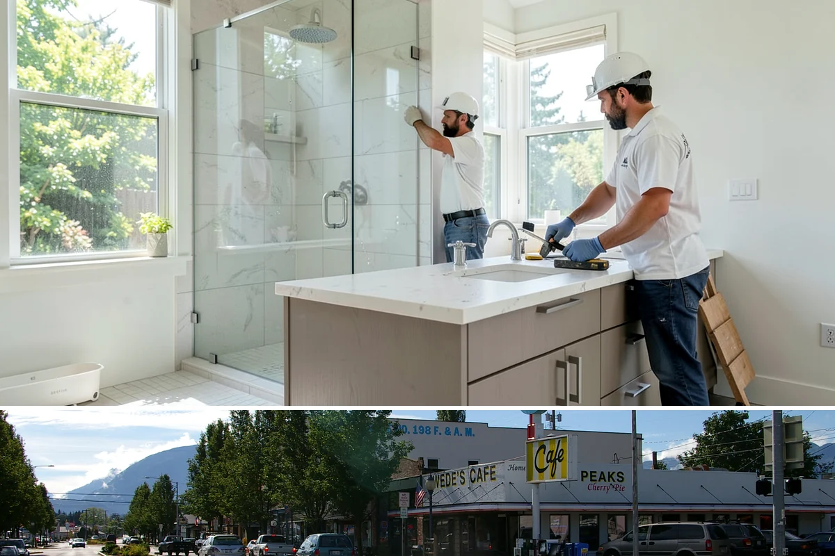 Patio Door Installation in North Bend, King County, WA - Drier late-spring to early-fall days are best for cutting into or enlarging an exterior wall, with weather protection available...