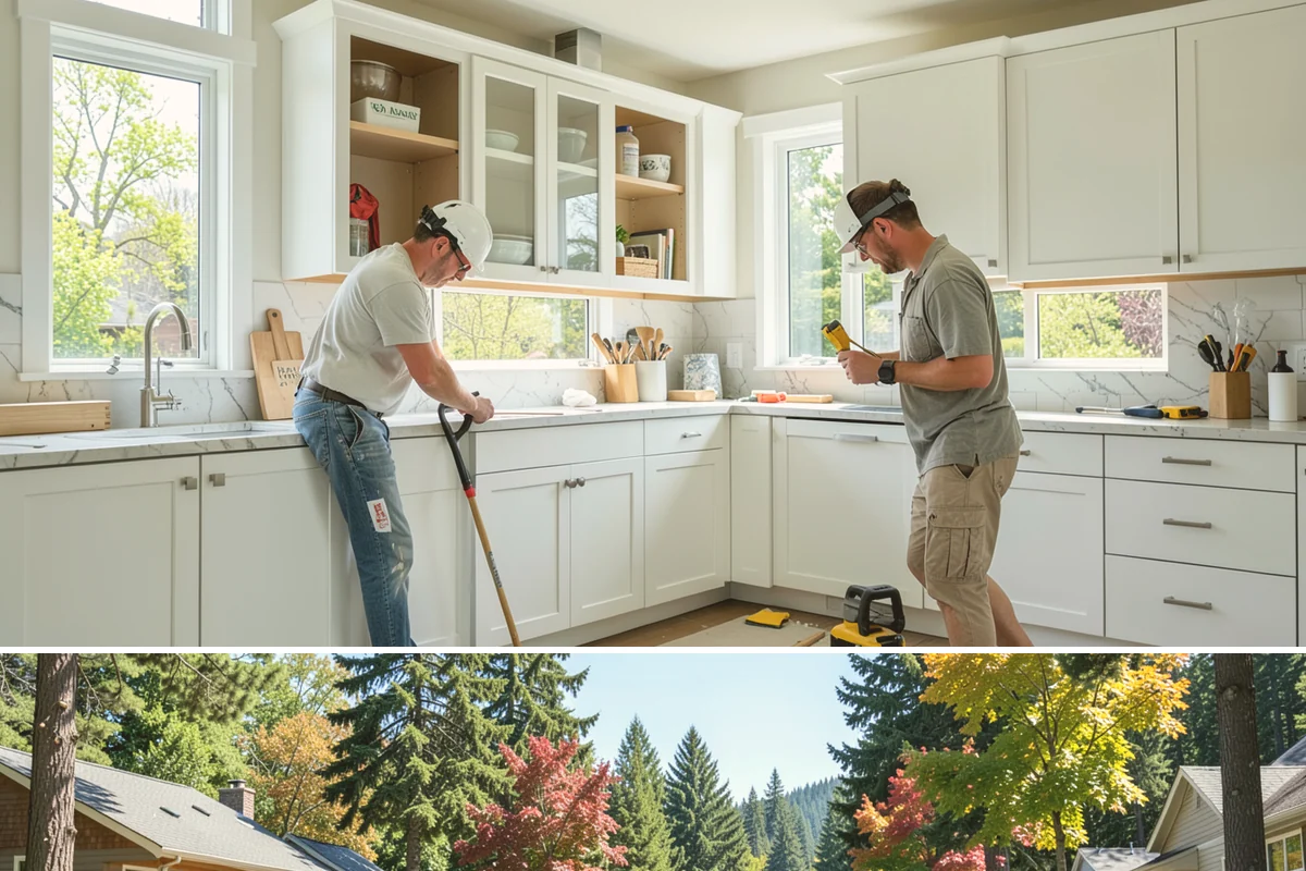 Patio Door Installation in Orting, Pierce County, WA - Drier late-spring to early-fall days are best for cutting into or enlarging an exterior wall, with weather protection available...