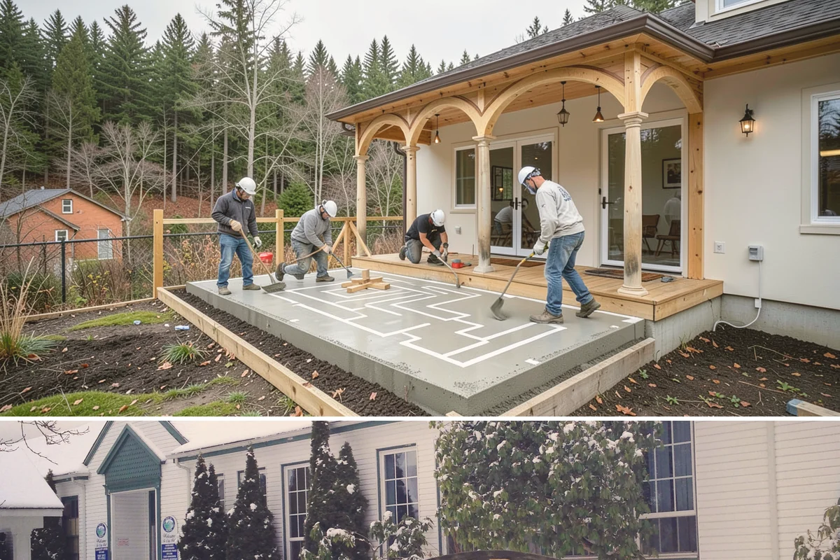 Patio Door Installation in Pacific, King County, WA - Drier late-spring to early-fall days are best for cutting into or enlarging an exterior wall, with weather protection available...