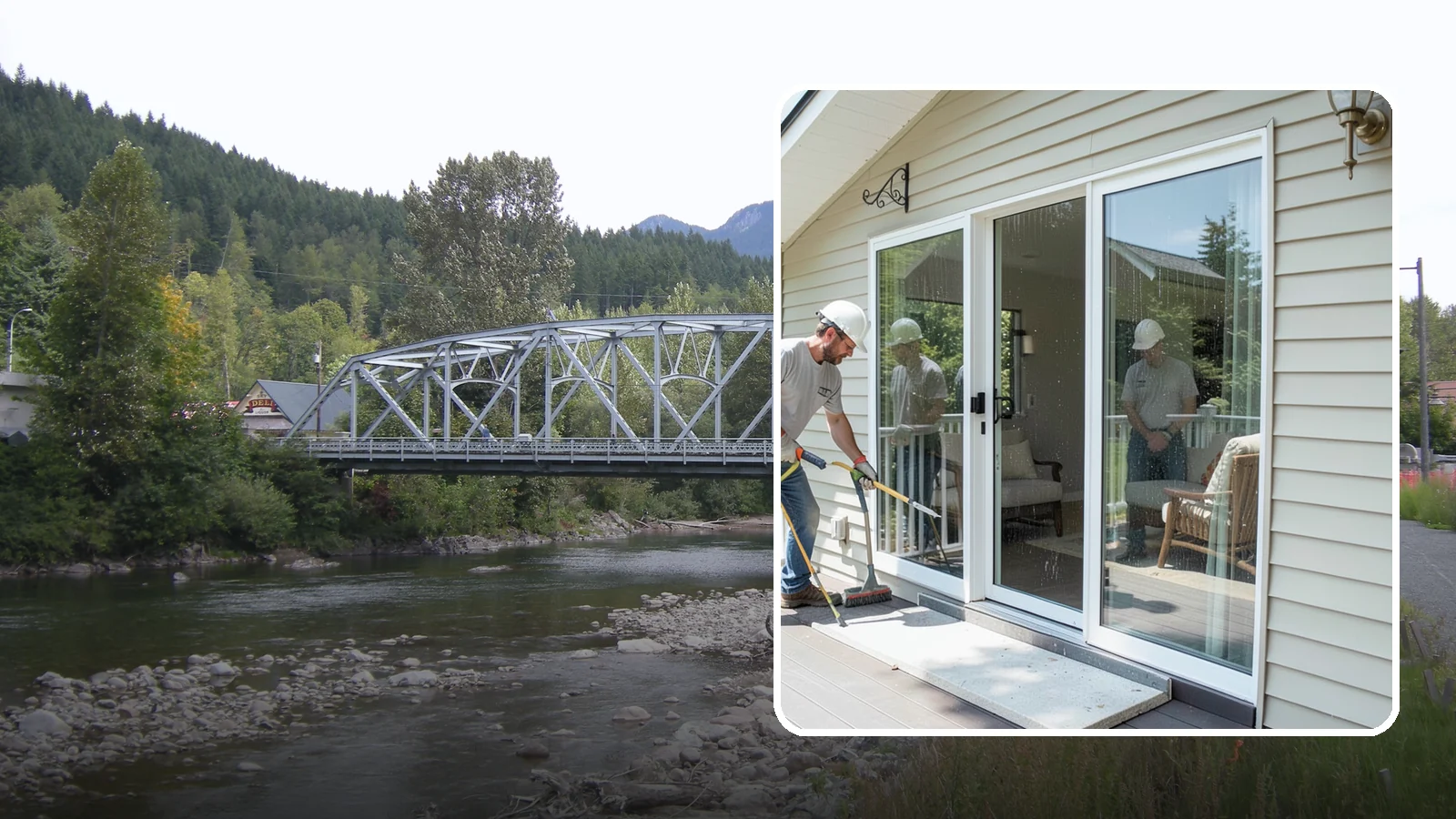 Patio Door Installation in Skykomish, King County, WA - A new patio door that opens your living space to the backyard while keeping Northwest rain and cold outside.