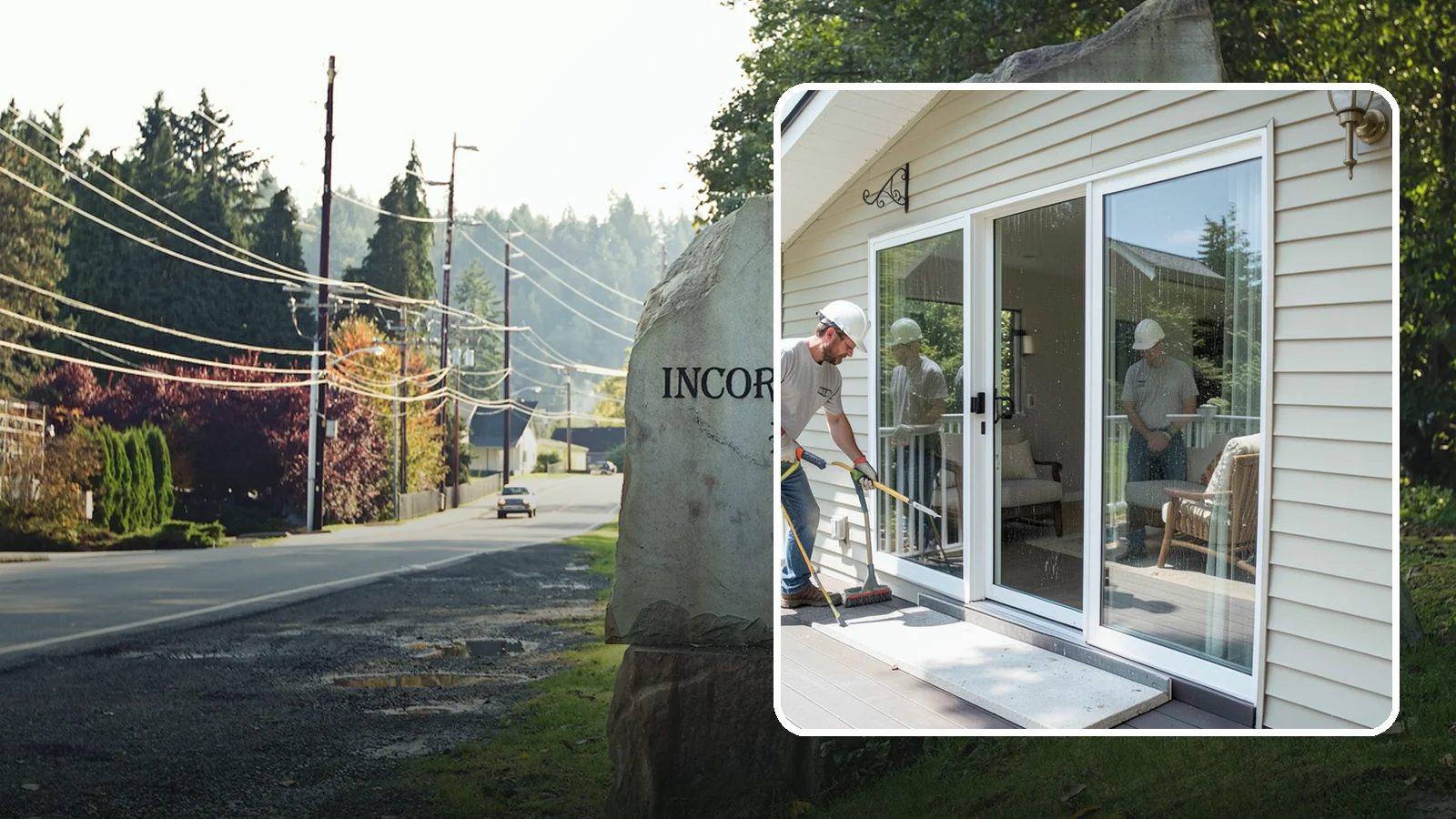 Patio Door Installation in Wilkeson, Pierce County, WA - A new patio door that opens your living space to the backyard while keeping Northwest rain and cold outside.