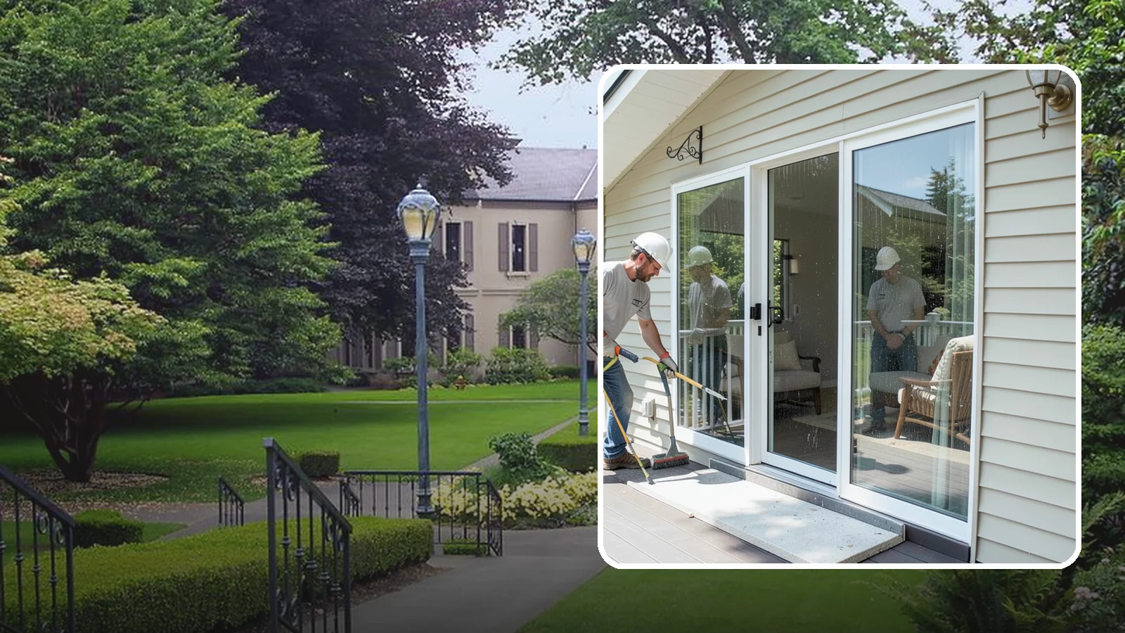 Patio Door Installation in Woodinville, King County, WA - A new patio door that opens your living space to the backyard while keeping Northwest rain and cold outside.