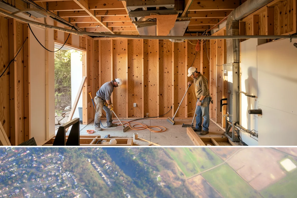 Patio Enclosure in Algona, King County, WA - Summer construction lets us seal the enclosure before fall rains and have it ready for cool-weather use.
