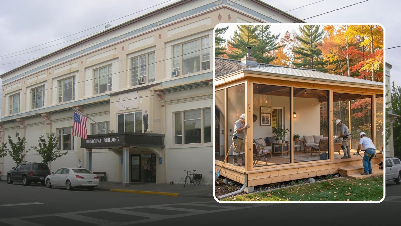 Patio Enclosure in Anacortes, Skagit County, WA - Patio enclosure construction that converts your open patio into a protected, usable room.