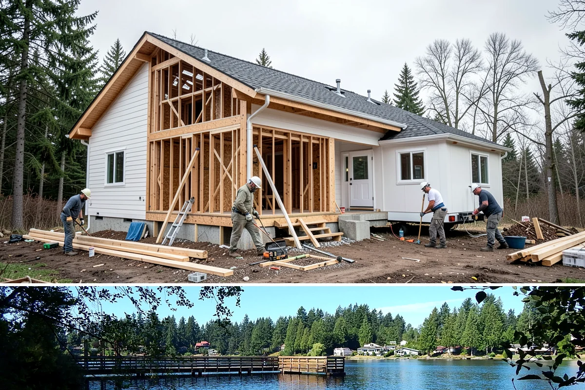 Patio Enclosure in Federal Way, King County, WA - Summer construction lets us seal the enclosure before fall rains and have it ready for cool-weather use.