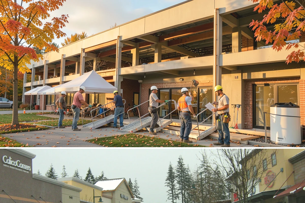 Patio Enclosure in Mill Creek, Snohomish County, WA - Summer construction lets us seal the enclosure before fall rains and have it ready for cool-weather use.