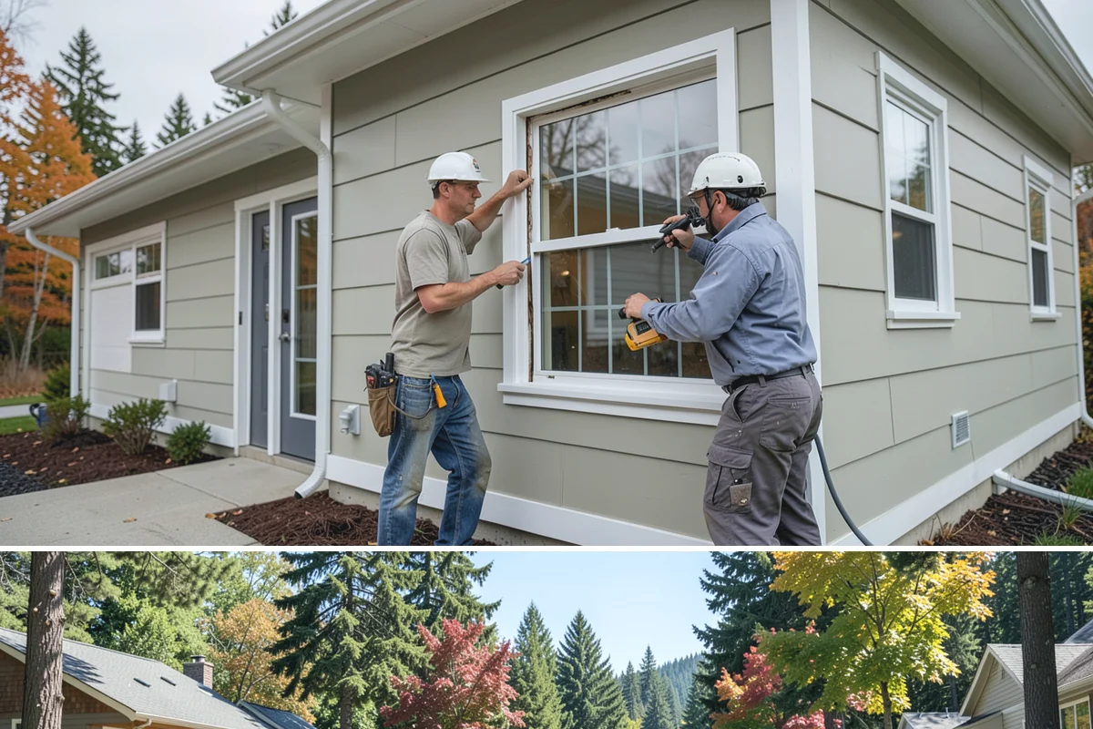 Patio Enclosure in Orting, Pierce County, WA - Summer construction lets us seal the enclosure before fall rains and have it ready for cool-weather use.