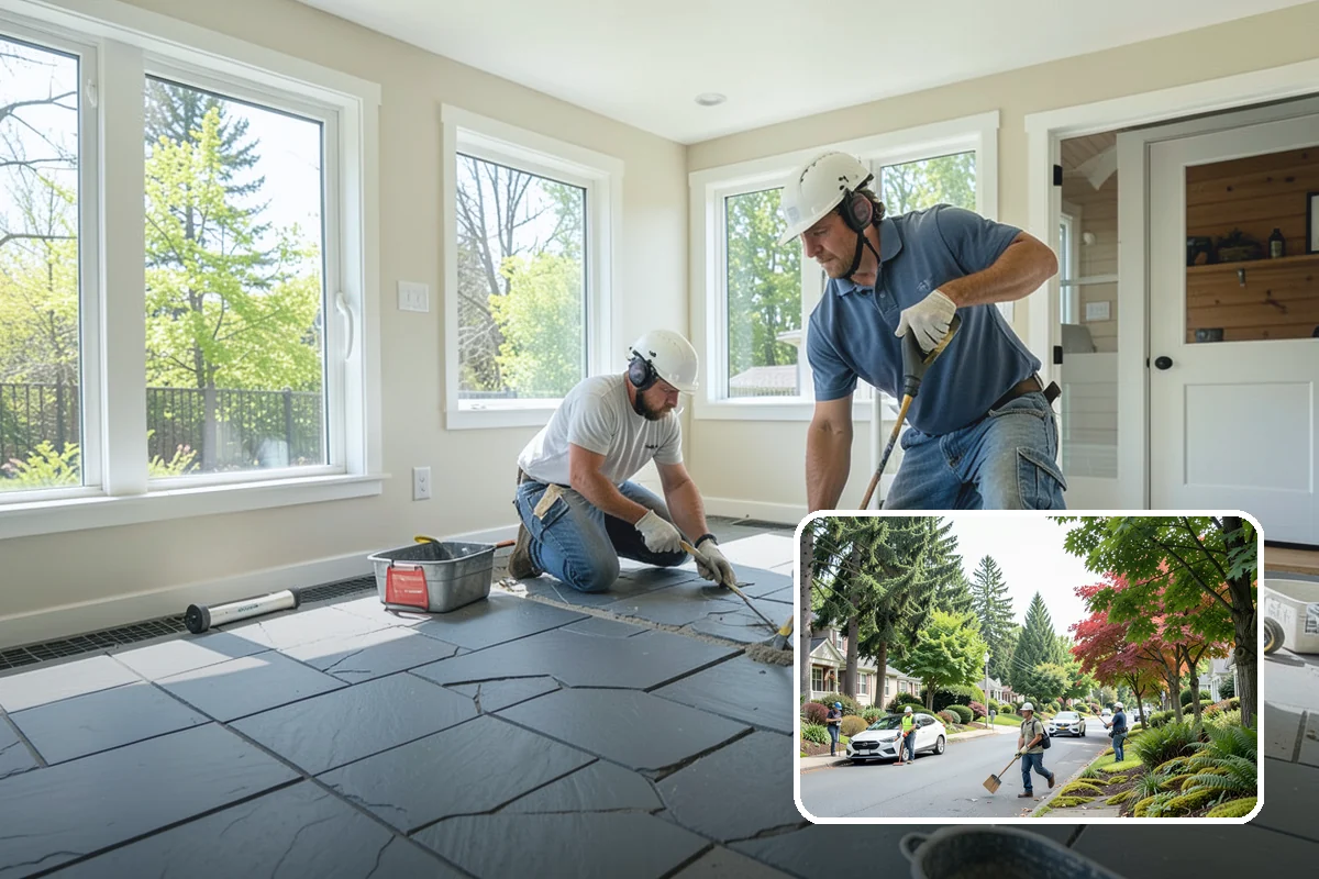 Patio Extension in Beaux Arts Village, King County, WA - Adds space without a full replacement