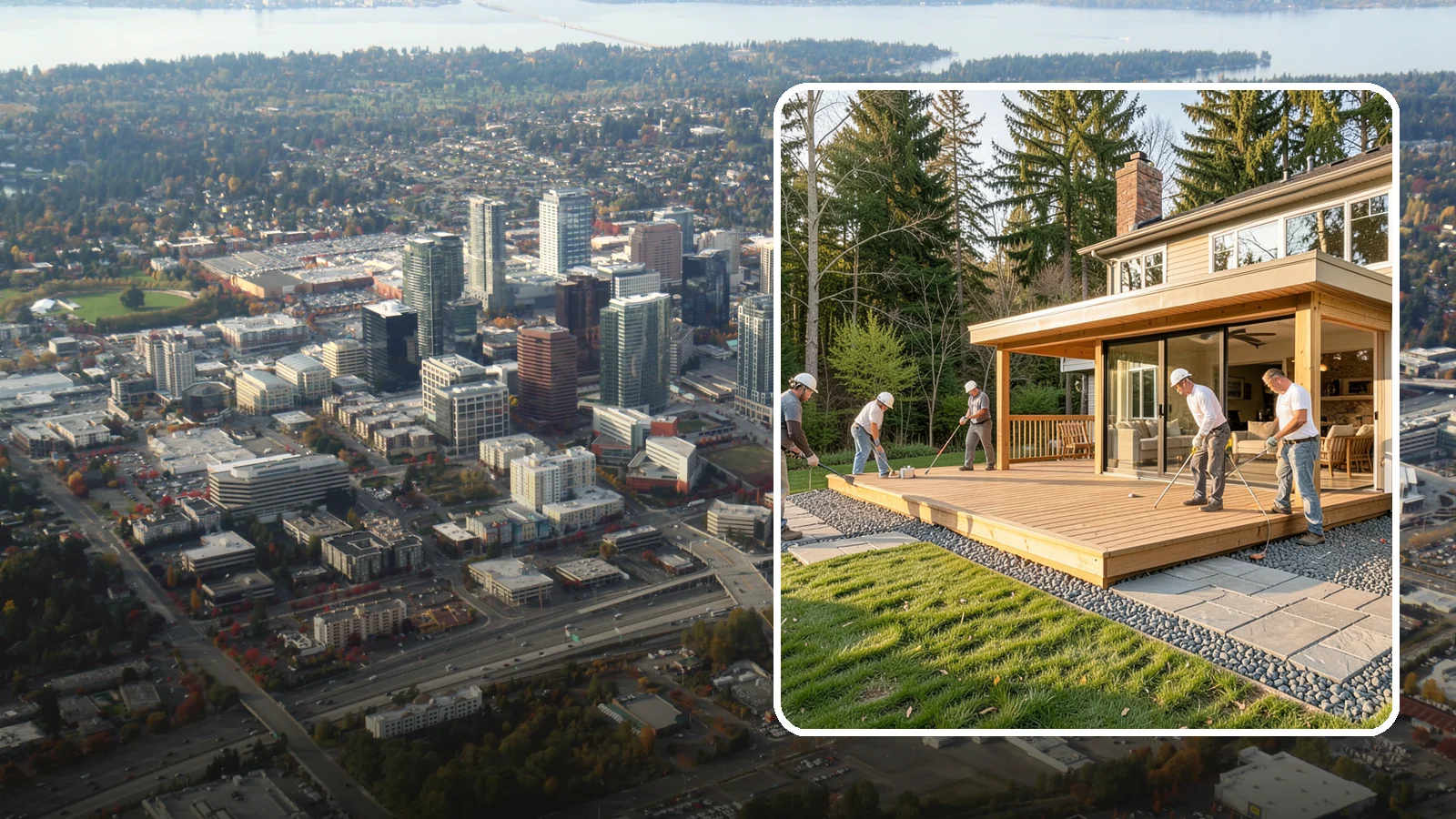 Patio Extension in Bellevue, King County, WA - Patio extension services that expand your existing hardscape to fit how you entertain.
