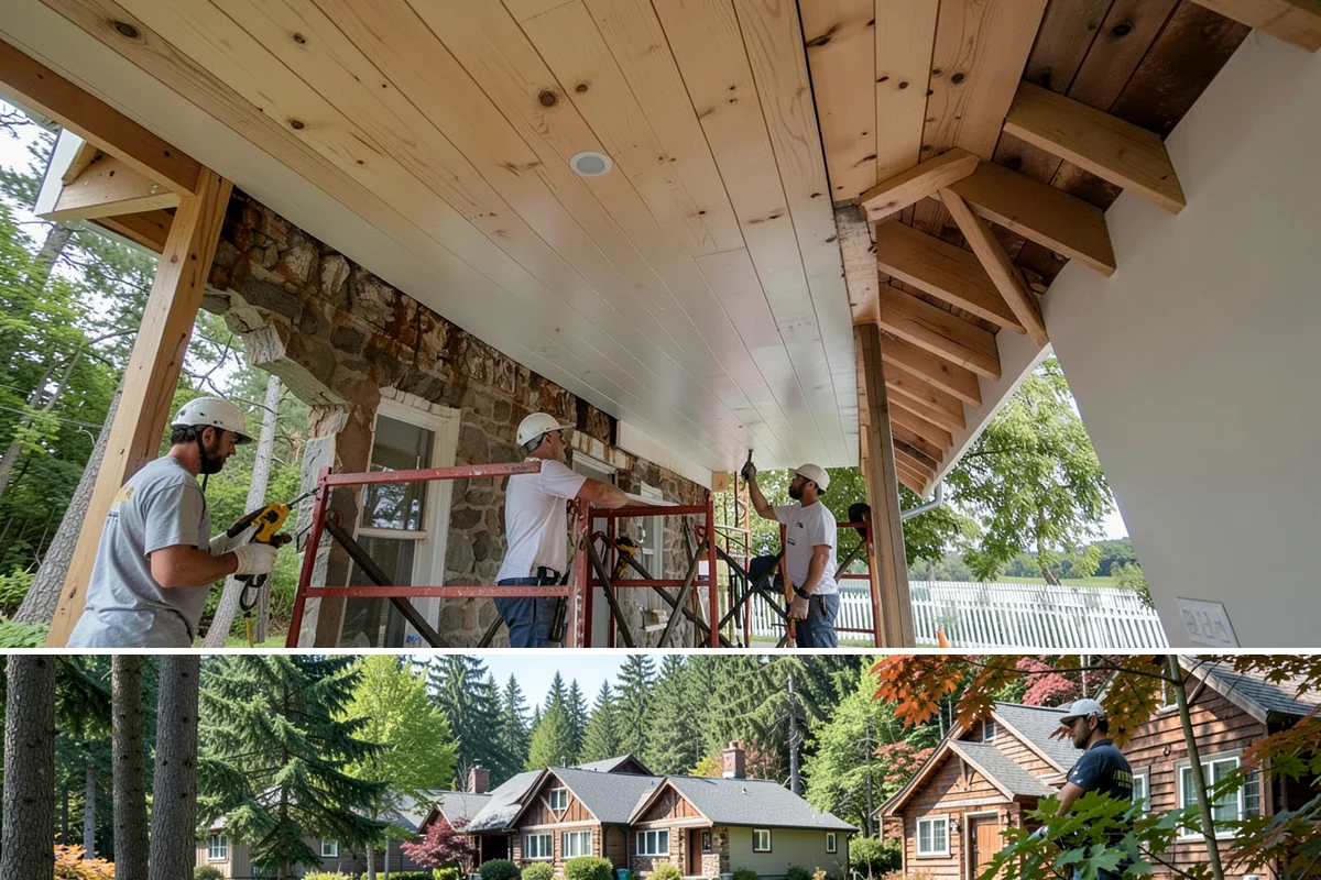 Patio Extension in Edgewood, Pierce County, WA - Dry summer weather ensures a stable base and clean tie-in when extending your existing patio.