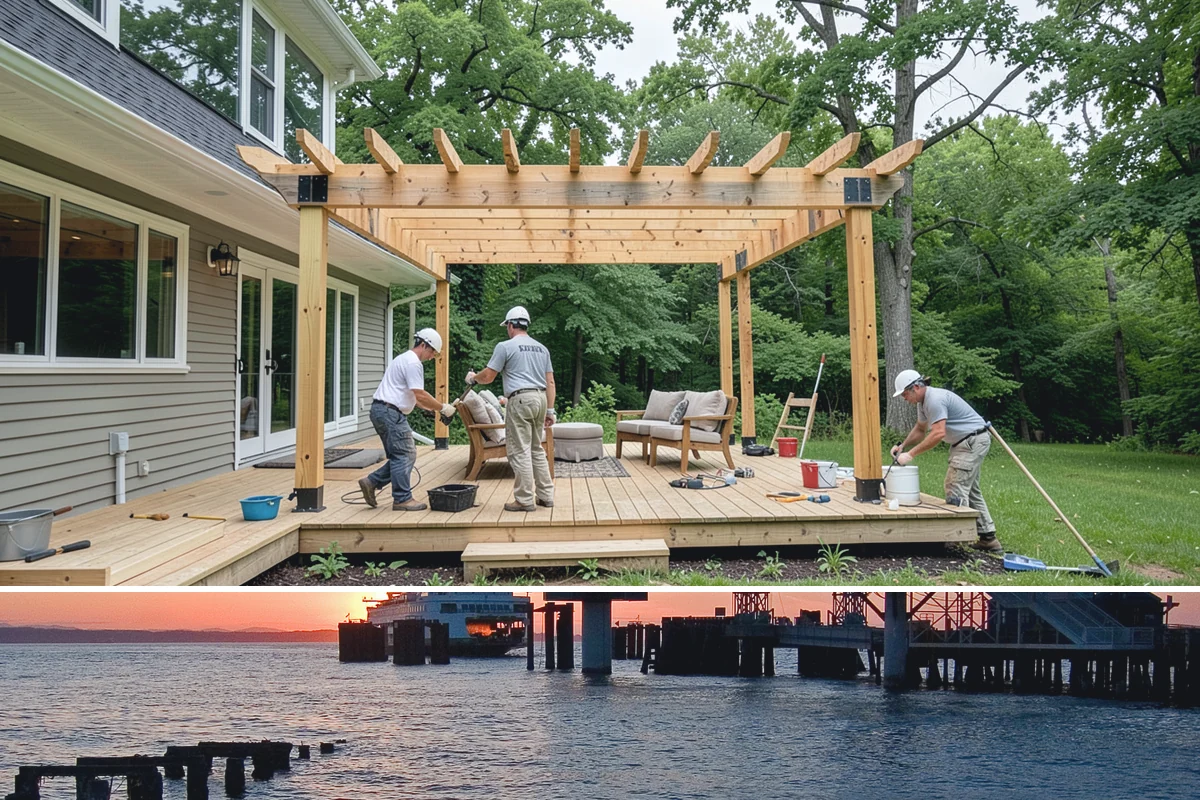 Patio Extension in Edmonds, Snohomish County, WA - Dry summer weather ensures a stable base and clean tie-in when extending your existing patio.