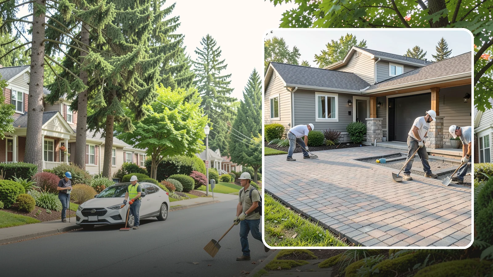 Paver Driveway Installation in Beaux Arts Village, King County, WA - Installing an interlocking paver driveway that combines strong load capacity with excellent drainage and curb appeal.