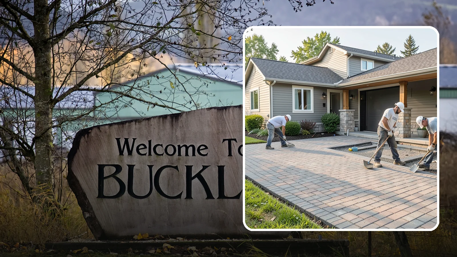 Paver Driveway Installation in Buckley, Pierce County, WA - Installing an interlocking paver driveway that combines strong load capacity with excellent drainage and curb appeal.