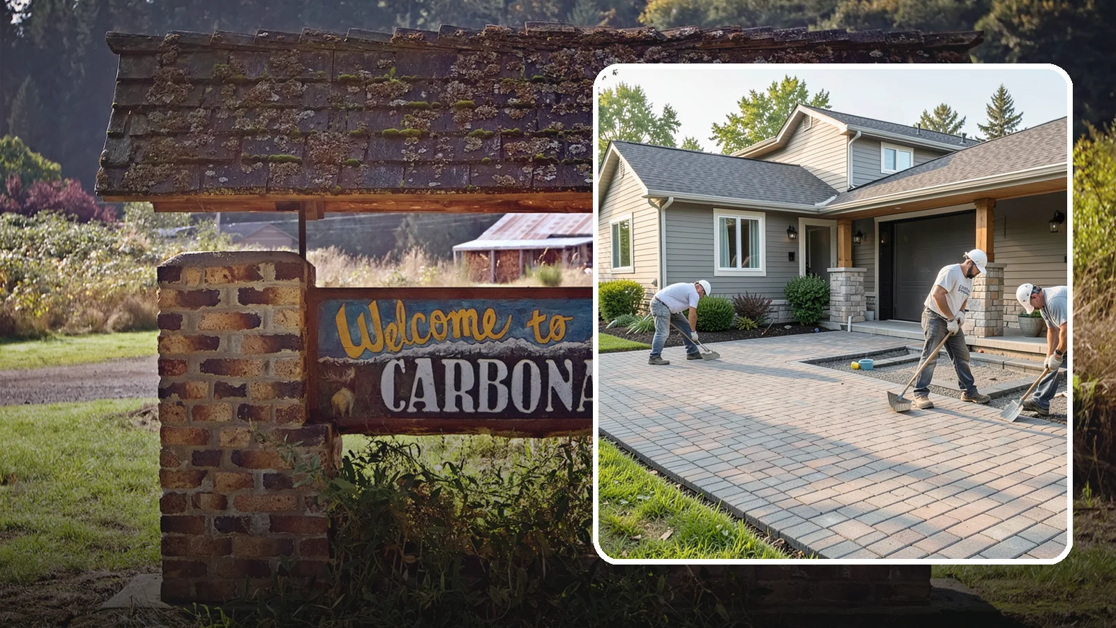 Paver Driveway Installation in Carbonado, Pierce County, WA - Installing an interlocking paver driveway that combines strong load capacity with excellent drainage and curb appeal.